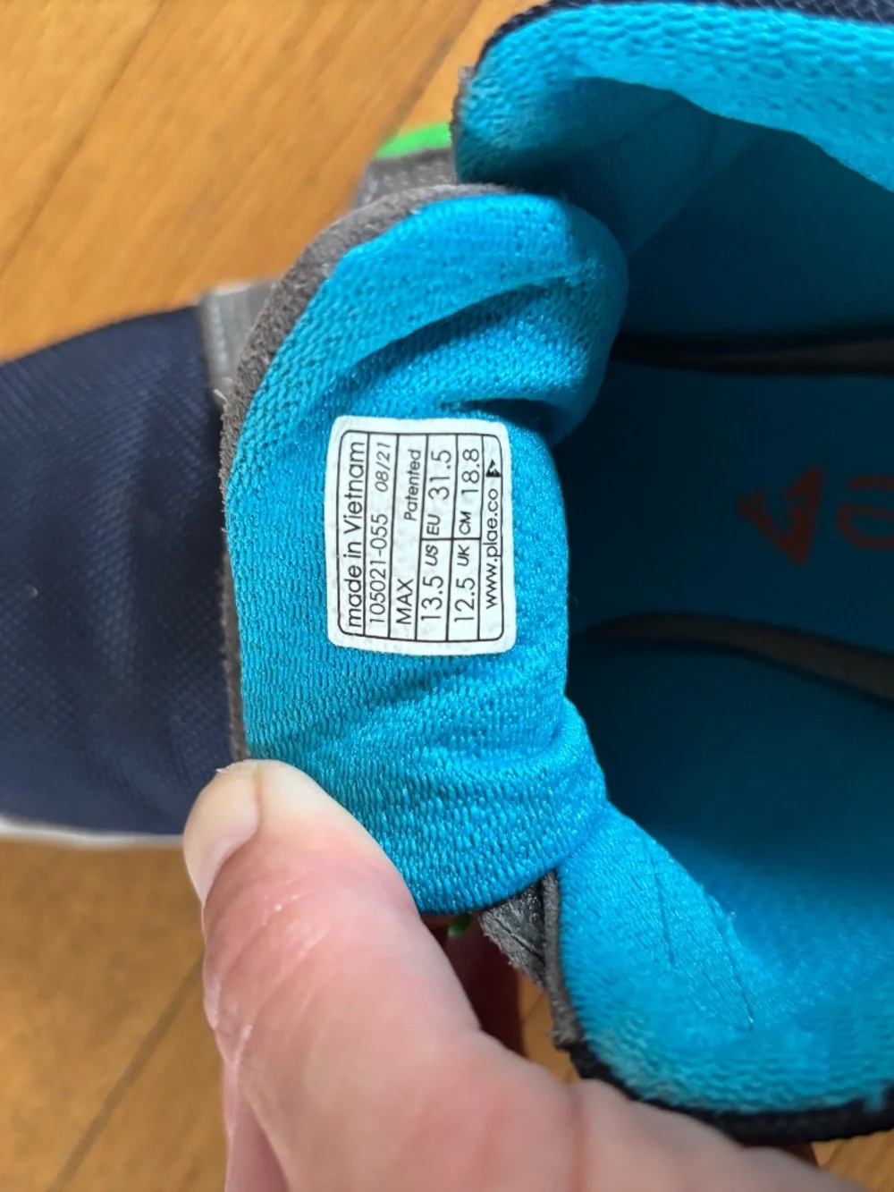 Plae - Max - Steel/Navy Size 13.5